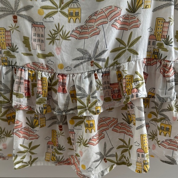 Janie and Jack Tropical Print Summer Sleeveless Cotton Top Size 6 (Girl) - Picture 3 of 9